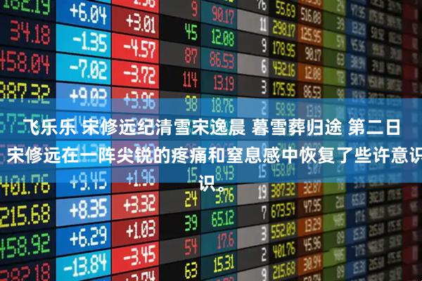 飞乐乐 宋修远纪清雪宋逸晨 暮雪葬归途 第二日，宋修远在一阵尖锐的疼痛和窒息感中恢复了些许意识。